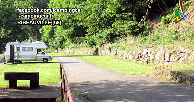 RIBEAUVILLE : Aire de Services et de Stationnement pour Camping Cars D416 -  Route de Sainte Marie - Aprs Camping