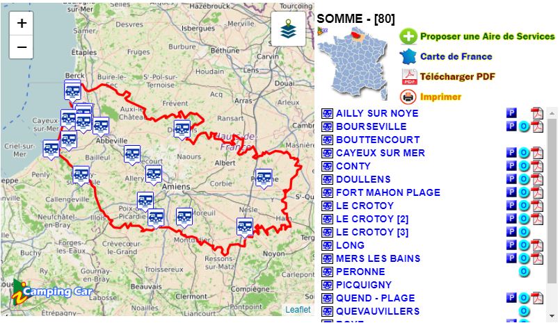 La SOMME [80] en Camping Car